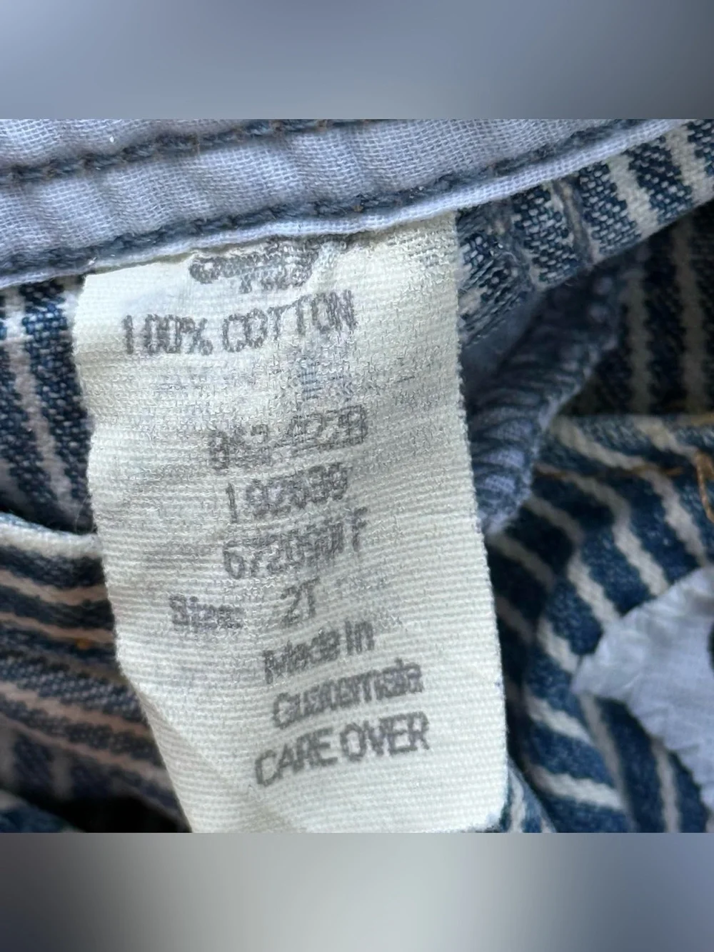 Vintage 70’s 80’s Osh Kosh B’Gosh Vestbak Overalls Hickory Light Blue Sz 2T